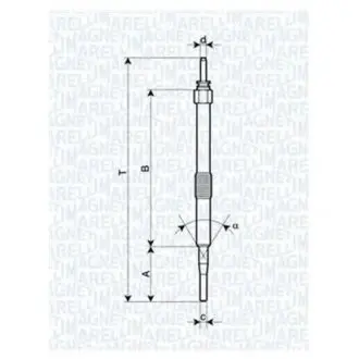 Свеча накала mini one toyota yaris [062900033304] MAGNETI MARELLI UC32A