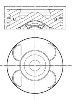 Поршень MAHLE ORIGINAL 001 PI 00105 000