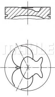 Поршень Mahle MAHLE ORIGINAL 0022410