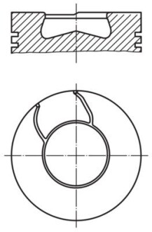 Поршень (8460.21/8460.41) Euro 1 MAHLE ORIGINAL 008 41 00