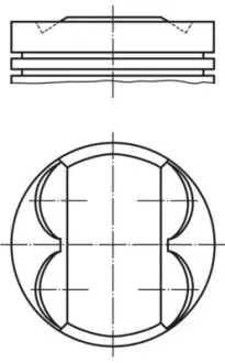 Поршень MAHLE ORIGINAL 011 PI 00105 000