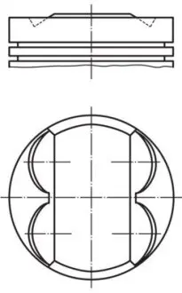 Поршень Opel Astra H/J/Insignia/Zafira 1.8 05- (81.00mm/STD) MAHLE ORIGINAL 011 PI 00105 002
