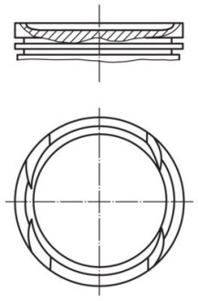 Поршень двигуна MAHLE ORIGINAL 011 PI 00112 002