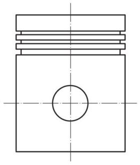 Поршень Opel Astra G/H/Vectra B/C 1.8 16V 95-05 (81.00mm/+0.50) MAHLE ORIGINAL 012 02 01 (фото 1)