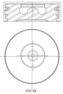 Поршень Mahle FORD MAHLE ORIGINAL 0148201 (фото 1)