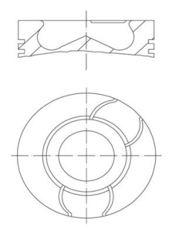 Поршень двигуна MAHLE ORIGINAL 021 PI 00123 000 (фото 1)