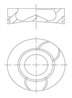 Поршень двигуна MAHLE ORIGINAL 021 PI 00123 001