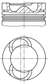 Поршень MAHLE ORIGINAL 028 09 02 (фото 1)