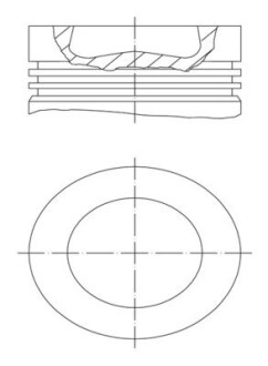 Поршень двигуна MAHLE ORIGINAL 028 PI 00121 002