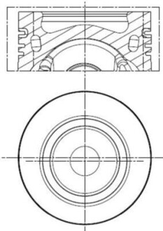 Поршень двигуна MAHLE ORIGINAL 028 PI 00141 000