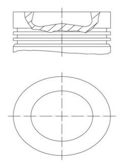 Поршень двигуна MAHLE ORIGINAL 028 PI 00155 002