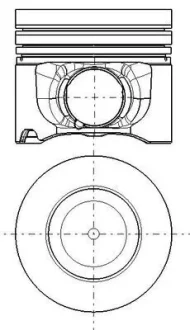 Поршень двигуна MAHLE ORIGINAL 028 PI 00178 002