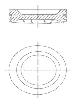 Поршень двигуна MAHLE ORIGINAL 031 88 02