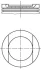 Поршень двигуна MAHLE ORIGINAL 034 94 00 (078107065, 078107065AD, 078107065AH) (фото 1)