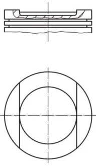 Поршень двигуна MAHLE ORIGINAL 034 94 00