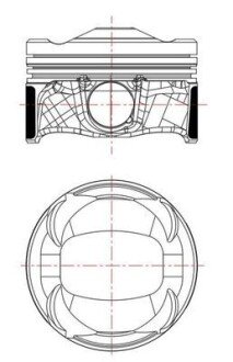 Поршень Citroen Berlingo/Peugeot Partner 1.2 THP 16- (75.00mm/STD) MAHLE ORIGINAL 039 PI 00134 000