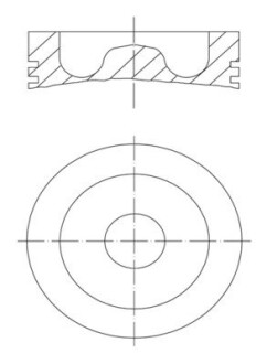 Поршень (DC12/DC16) MAHLE ORIGINAL 061 PI 00129 000 (фото 1)