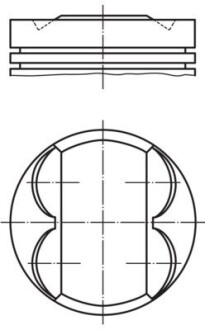 Поршень двигуна MAHLE ORIGINAL 081 PI 00107 000 (фото 1)