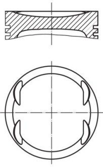 Поршень MAHLE ORIGINAL 0830800 (фото 1)