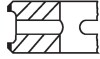 Кольца поршневые (1cyl) COMPRESSOR D 78.00 (2.5/2.5/4) MAHLE ORIGINAL 145 72 N0 (фото 2)