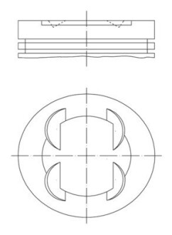 Поршень Mahle HYUNDAI/KIA \'\'2.0 G4KD \'\'10>> MAHLE ORIGINAL 681PI00109000