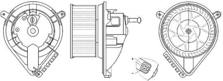 Моторчик печки MAHLE ORIGINAL AB 271 000S