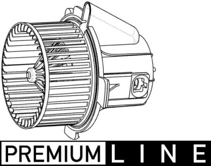 Вентилятор обігрівача салону C4/307 1.4-2.0 02- (120мм) (+AC) (Premium Line! OE) MAHLE ORIGINAL AB 32 000P