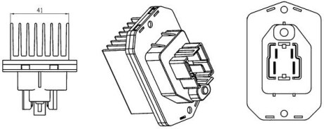 Блок управления отопителя MAHLE ORIGINAL ABR 76 000S