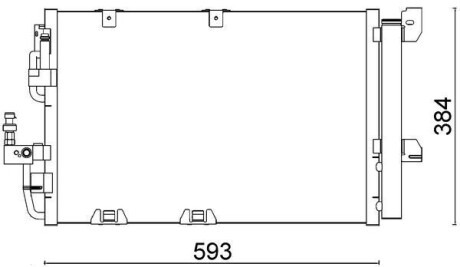 Радіатор кондиціонера MAHLE ORIGINAL AC 337 000S (фото 1)