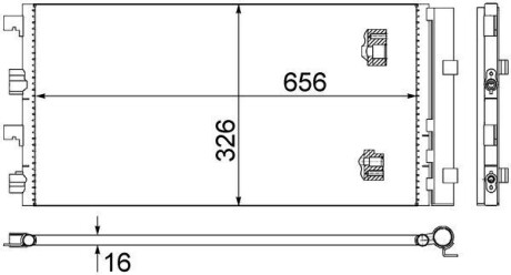 Радиатор кондиционера MAHLE ORIGINAL AC 724 000S