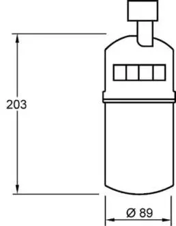 Осушитель MAHLE ORIGINAL AD 275 000S