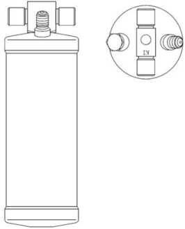 Осушитель кондиционера, DAF CF65/75/85 / XF95/105 MAHLE ORIGINAL AD 55 000S