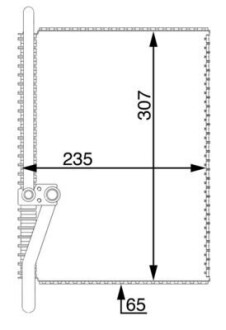 Испаритель кондиционера, VOLVO FH / FM MAHLE ORIGINAL AE 74 000S