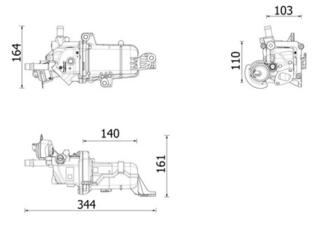 Рециркуляція відпрацьов. газів MAHLE ORIGINAL CE49000P