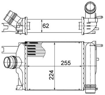 Інтеркулер MAHLE ORIGINAL CI 497 000S