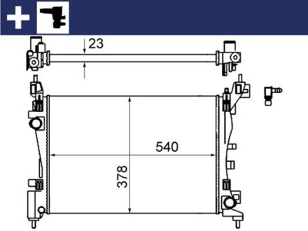 Радіатор охолодження MAHLE ORIGINAL CR 1121 000S