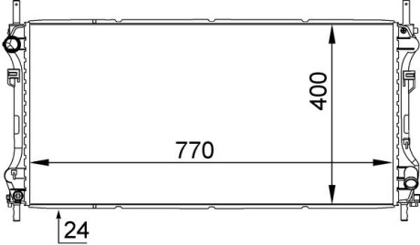 Радіатор охолодження MAHLE ORIGINAL CR 1143 000S