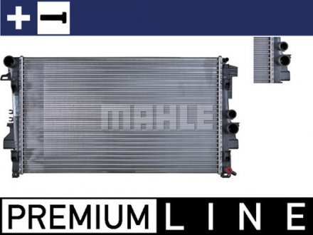 Радіатор 405 mm MERCEDES-BENZ MAHLE ORIGINAL CR608000P