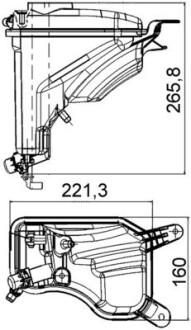 Бачок расширительный MAHLE ORIGINAL CRT 207 000S