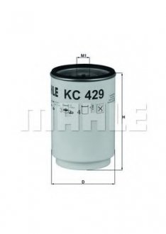 Фільтр палива MAHLE ORIGINAL KC429D (фото 1)