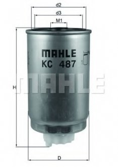 Фільтр паливний MAHLE ORIGINAL KC 487