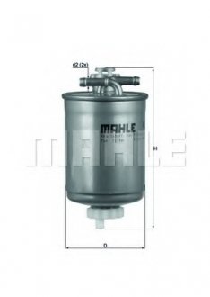 Фильтр топливный MAHLE ORIGINAL KL103 (фото 1)