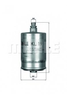 Фільтр паливний Daimler MAHLE ORIGINAL KL19 (фото 1)