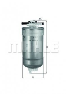 Фильтр топливный MAHLE ORIGINAL KL233/2 (фото 1)