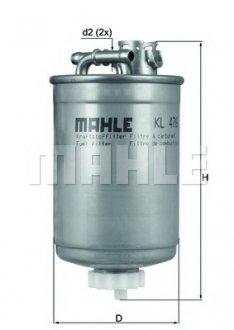 Фільтр паливний Mahle FORD MAHLE ORIGINAL KL476D