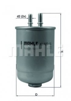 Фильтр топливный Mahle MAHLE ORIGINAL KL485/16D
