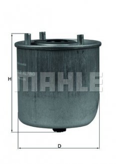 Фильтр топливный MAHLE ORIGINAL KL780 (фото 1)