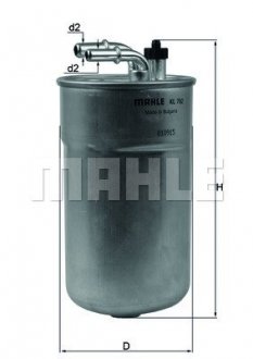 Фильтр топливный Mahle MAHLE ORIGINAL KL792