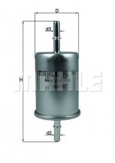 Фильтр топливный MAHLE ORIGINAL KL84 (фото 1)