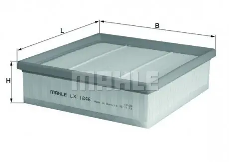 Фільтр повітряний Doblo 1.6/2.0D Multijet 10- MAHLE ORIGINAL LX1846